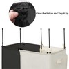 WOWLIVE Double Laundry Baseket with Lid and Removable Laundry Bags,154L