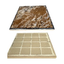 Tenedos Rustic Ember 6x6 Matte Porcelain Tile – Durable Indoor & Outdoor Floor and Wall Tile, Textured Stone Look, Water & Stain Resistant, Ideal for Kitchen, Bathroom, Patio – 22 Tile Box