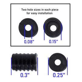 Mandala Crafts Mask Adjuster Elastic Cord Lock Tightener Clip Toggle Buckle for Adult Children Face Mask Adjustable Ear Loop Drawstring Pack of 200 Black