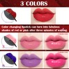 Prreal Waterproof Colour Changing Lipstick, Pearl Lipstick Lip Shape Lipstick,