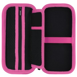 RIYADAone Hard Case Replacement for Texas Instruments TI-84 Plus CE/TI-84 Plus/TI-Nspire CX II CAS/TI-Nspire CX II/TI-83 Plus/TI-89 Titanium/TI-85 / TI-86 Color Graphing Calculator (Black+Rose Case)