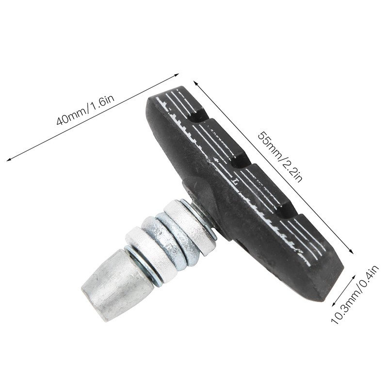 Bicycle Brake Pads, 1 Pair 55 mm Arc-shaped Foldable Bicycle