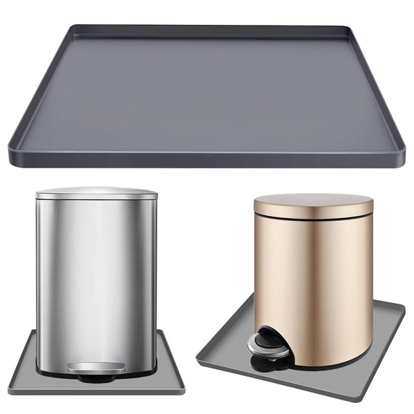 GIPOBUY Trash Can Mat Garbage Can Silicone Mat with Raised