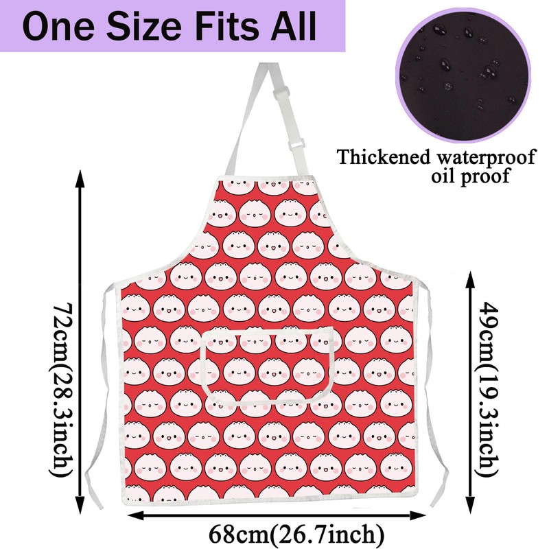 CENWA Dumpling Apron Funny Dumpling Gift Dumpling Lover Kitchen Decor