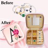 SoleKing Small Travel Jewelry Case - Initial Jewelry Box Jewelry