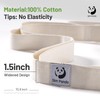 Slim Panda Stretching Strap with Loops, Non-Elastic Yoga Strap for