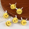 Cazqgoy Pack of 50 Bee Decorative Felts Wool Mini Bee