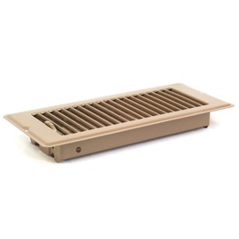Deluxe Metal Mobile Home Floor Register Vents (4x10, Brown)