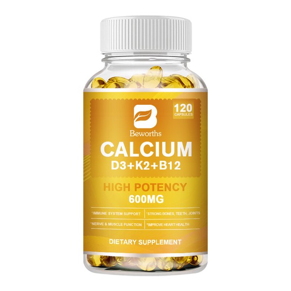 Beworths Vitamin K2 D3 Vitamin Supplement with Calcium, Boost Immunity
