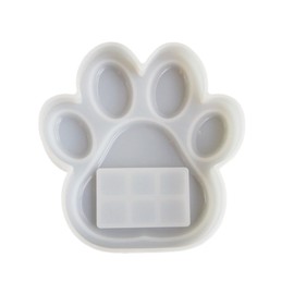 ZUDILYO Pet Pawprint Frame Mold Pet Memorial Stone Mold Dog Paw Photo Frame Ornaments Decorative Plaster Mold Garden Backyard Tombstone Mold for Pet