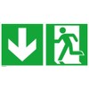 Size 4044589129680 – Rettungsz. 300 x 150 mm Aluminium. Exit