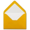 50 envelopes golden yellow (yellow, matt) - DIN C6 -