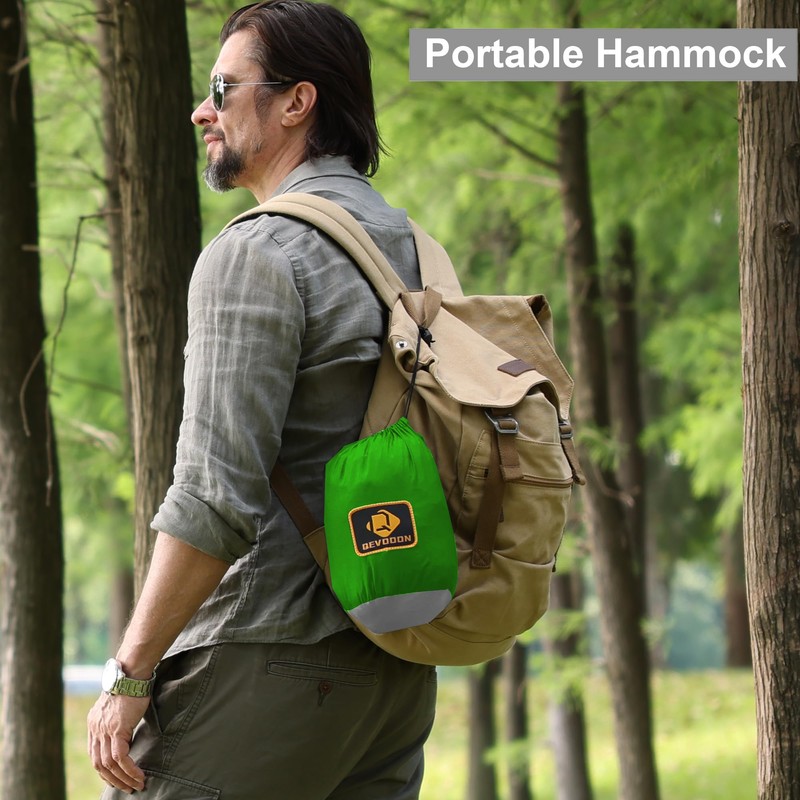 Camping Hammock with Net,Travel Portable Lightweight Hammocks with Tree Straps