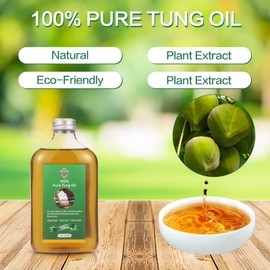 NetLea Pure Tung Oil 11.8oz – Natural Finish for Small Wood Crafts