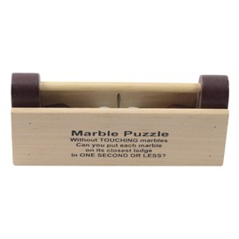 Treasure Gurus 2 Marbles Puzzle Adult IQ Game Brain Teaser Magic Trick Toy