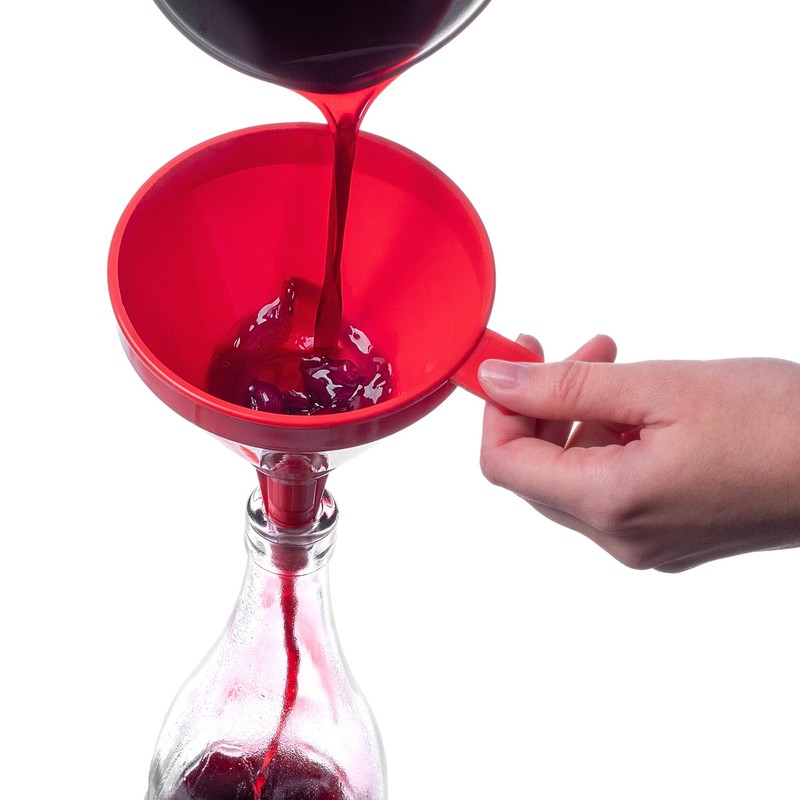 KADAX Funnel with Fine Mesh Strainer for Precise Filling and