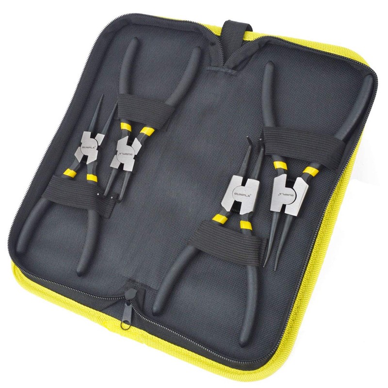 Gunpla 4 Pcs 7 inch/175mm Circlip Plier Set Internal External