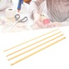 Crochet Hooks, 4 Pieces, 9.4 Inch Long, Various Sizes, Non-Slip
