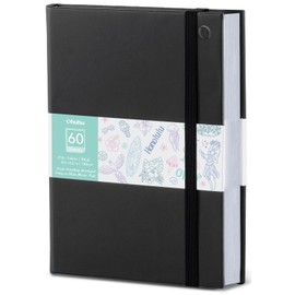 Ohuhu Double Sided Marker Pads Art Sketchbook Bleedproof - 8.5×5.5 Small Art Sketch Book Drawing Papers 60 Sheets/120 Pages 90LB/150GSM Hardcover Sketching Books for Alcohol Marker Painting Coloring