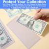 80 Pack Clear PVC Money Holders, 6.9x2.95 Inch Top-Load Currency