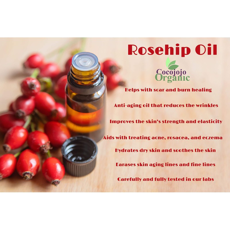 Rosehip Oil - Pure Natural Seed Oil Cold Pressed 16