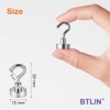 BTLIN Magnetic Hooks, Small Strong Neodymium Hook Magnet, 15 mm