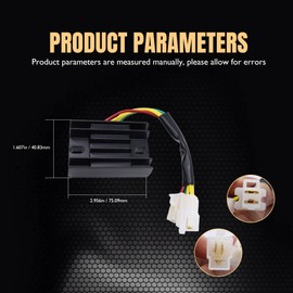 HiSport 32800-05300 Voltage Regulator Rectifier Compatible with Arctic cat 250 2x4 1999-2003,cat 250 4x4 2001-2003,cat 300 2x4 1998-2001,cat 300 4x4 1998-2001;Suzuki GN 125,GZ250 1999-2000 2002-2010