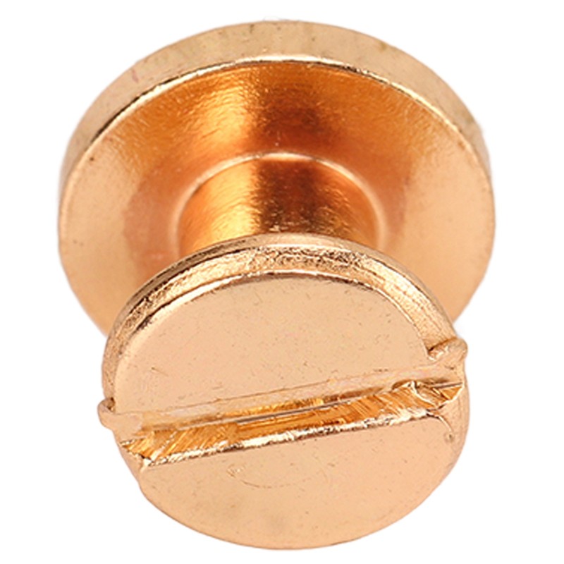 200 Set Book Binding Screw 9x6.5mm DIY Leather Electroplating Uniform