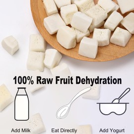 Dried Coconut Chunks 10oz Tropical Fruit Snack Unsweetened, No Artificial Colors or Flavors,In Resealable Bags