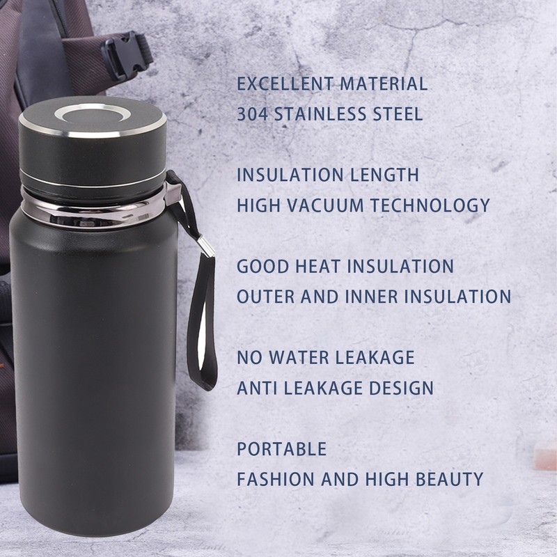600ml 20oz Insulated Stainless Steel Water Bottle Portable Vacuum Water