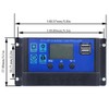 Solar Panel Controller LCD Display Battery Charge Control Dual USB