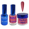 WAVEGEL Soak-Off Gel, Nail Lacquer & Acrylic/Dip Powder Matching Set - Royal Collection - #055 Queen's Gambit