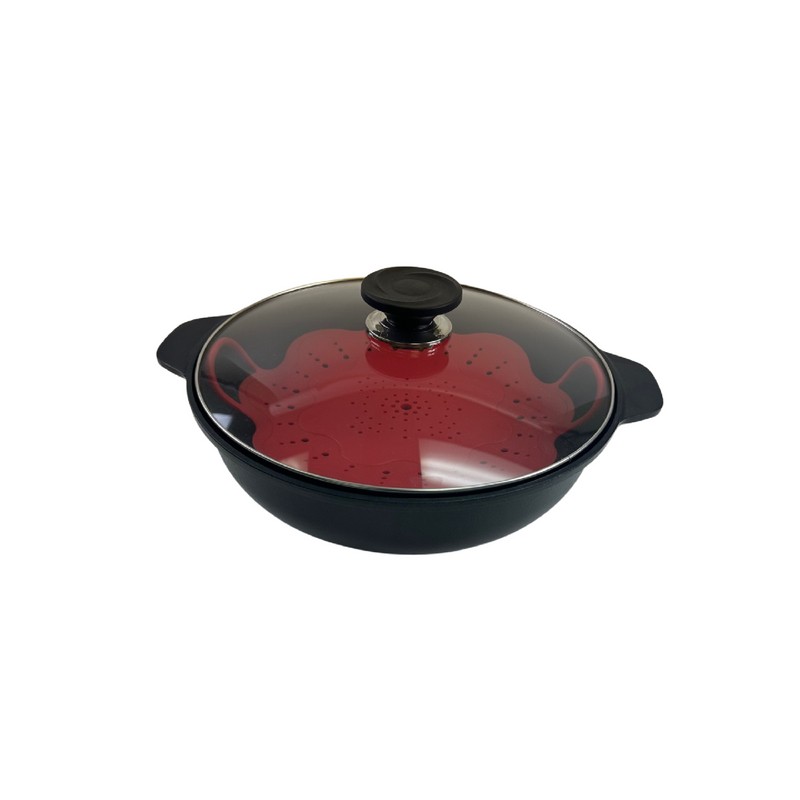 Invisioncorp Silicone 11" Large Steamer Basket, Microwave Insert for Pot