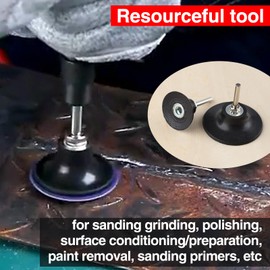 SPEEDWOX Roll Lock Disc Pad Holder Roll Lock Disc Pad Quick Change Adapter Disc 2 Inch Sanding Discs 3 Inch Grinder 3 Inch Sanding Disc with 1/4" Shank for Polishing Sanding Surface Preparation