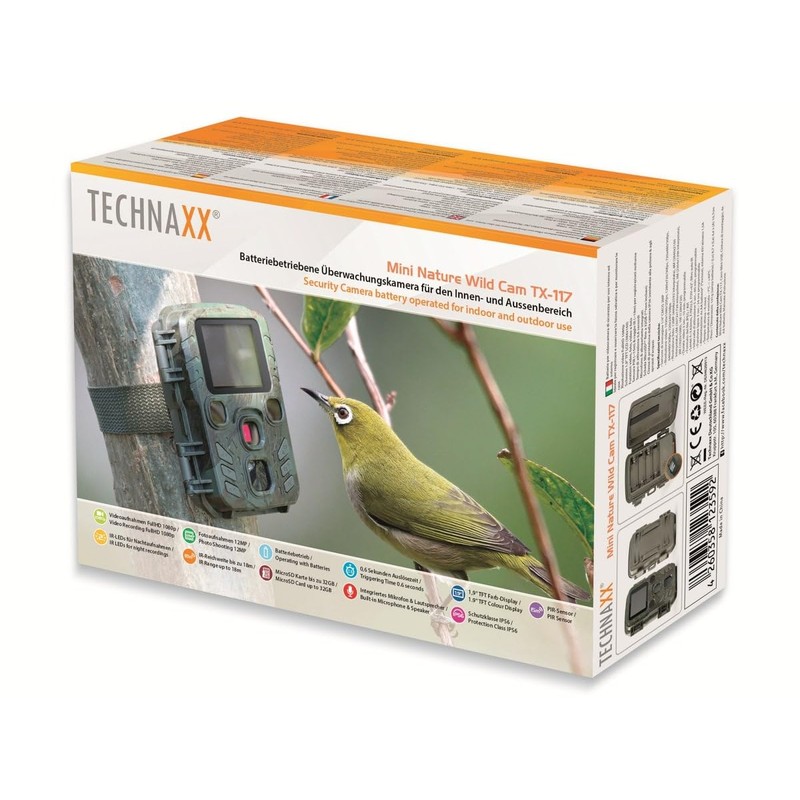 Technaxx Wildlife Camera with Motion Sensor Night Vision Function -