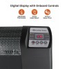 Comfort Zone Electric Baseboard Space Heater with Digital Thermostat, Black