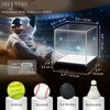 Huijintao Softball Display Case with RGBW LED Light, Acrylic Display