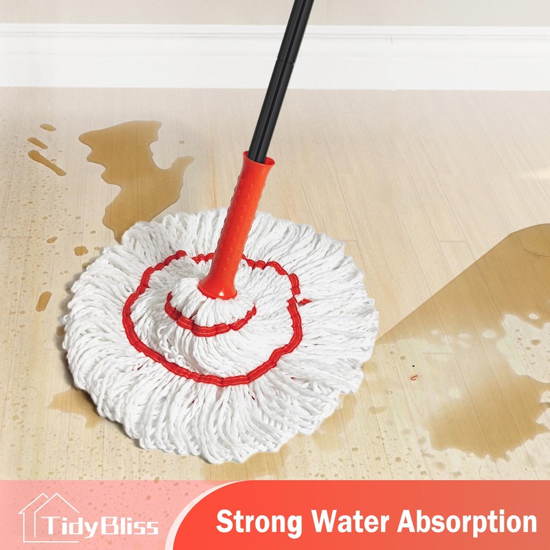 TidyBliss Self Wringing Twist Mop for Floor Cleaning, 57.5 inches