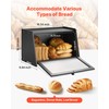 VEVOR Bread Box for Kitchen Counter, Large Capacity Bamboo Bread