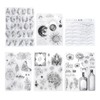 6pcs Silicone Embossing Folders Multipurpose DIY Craft Template Molds for