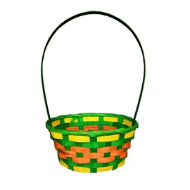 PMS International Easter Baskets, Egg Pouches, Grass, Gift Wrap - Green Basket