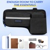 ZHCHG Upgraded Wheelchair Side Bag with Cup Holder, Wheelchair Armrest