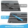 RAZPOY JL Front & Rear Window Wiper Blades Trim, Windshield