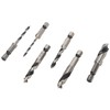 6Pcs 3 Point Drill Bit High Speed Steel Imperial Wood
