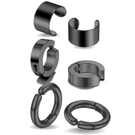 ZESSICA S925 Earrings, Ear Cuffs, Fake Earrings, Non-Hole Earrings, Men's, Women's, Popular Brand, Silver Sterling Silver, No Gemstone