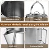 Camping Tea Kettle, 1.2L Stainless Steel Outdoor Hiking Percolator Coffee