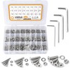 VIGRUE M3 M4 M5 Stainless Steel Hex Screws Set with