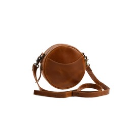 Buffalo Leather Crossbody Sling Bag For Women, Purse Wallet Satchel Handbag Messenger Bags, Mini 8 inches, Brown, Small