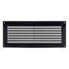 Steinberg14 Black Ventilation Grille, 300 x 130 mm, Plastic Exhaust