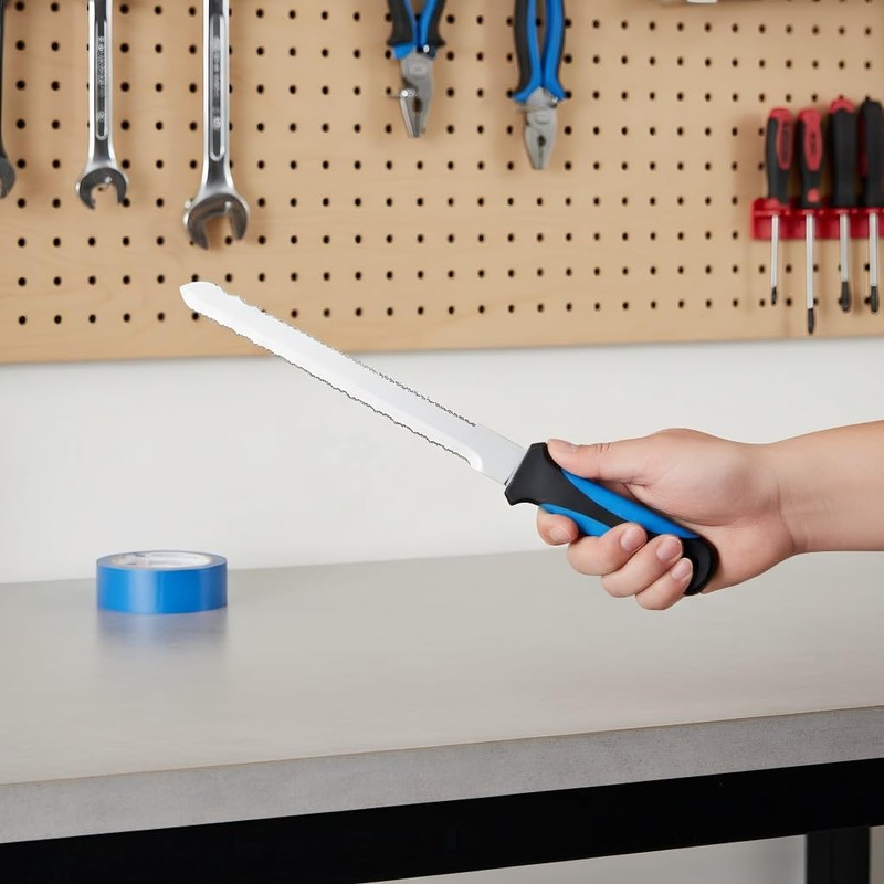 wfljl Insulation Knife with Sheath, 16.8" Serrated Blade